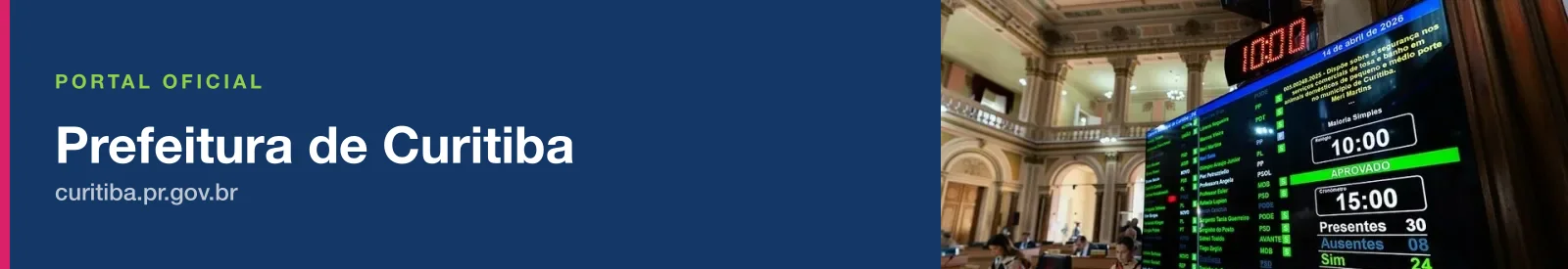 Prefeitura de Curitiba: portal oficial em curitiba.pr.gov.br